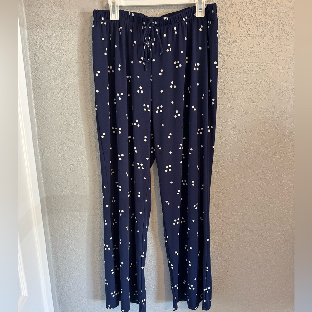 Love Ryan Navy Polka Dot Pants